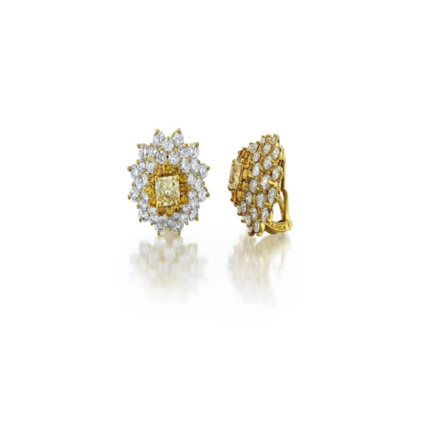 Sunburst Diamond Earrings